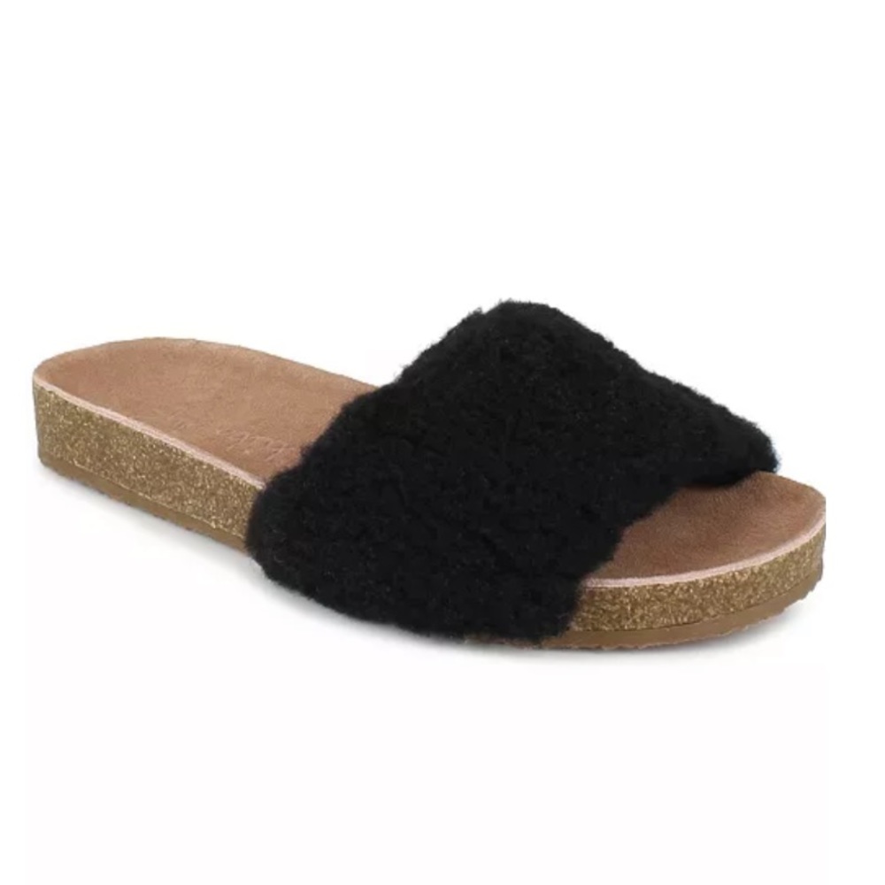 Women's Romy Faux Fur Shearling Footbed Sandals